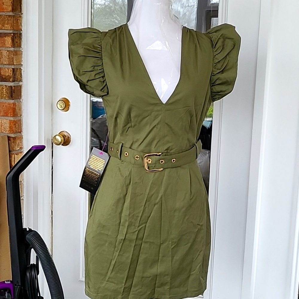 Army green dress
